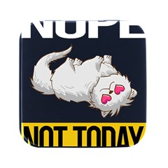 Persian Cat T-shirtnope Not Today Persian Cat 01 T-shirt Square Metal Box (black) by EnriqueJohnson