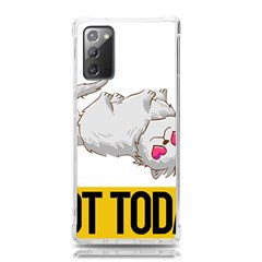 Persian Cat T-shirtnope Not Today Persian Cat 01 T-shirt Samsung Galaxy Note 20 Tpu Uv Case by EnriqueJohnson