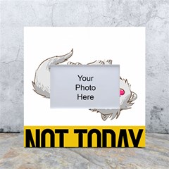 Persian Cat T-shirtnope Not Today Persian Cat 01 T-shirt White Box Photo Frame 4  X 6  by EnriqueJohnson