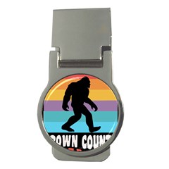 Brown County T- Shirt Brown County State Park Camping Bigfoot Nashville Indiana T- Shirt Money Clips (round)  by JamesGoode