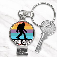 Brown County T- Shirt Brown County State Park Camping Bigfoot Nashville Indiana T- Shirt Nail Clippers Key Chain by JamesGoode