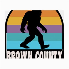 Brown County T- Shirt Brown County State Park Camping Bigfoot Nashville Indiana T- Shirt Small Glasses Cloth by JamesGoode