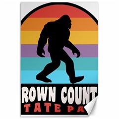 Brown County T- Shirt Brown County State Park Camping Bigfoot Nashville Indiana T- Shirt Canvas 20  X 30  by JamesGoode