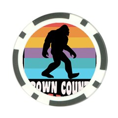 Brown County T- Shirt Brown County State Park Camping Bigfoot Nashville Indiana T- Shirt Poker Chip Card Guard (10 Pack) by JamesGoode