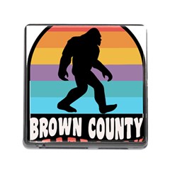 Brown County T- Shirt Brown County State Park Camping Bigfoot Nashville Indiana T- Shirt Memory Card Reader (square 5 Slot) by JamesGoode