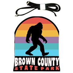 Brown County T- Shirt Brown County State Park Camping Bigfoot Nashville Indiana T- Shirt Shoulder Sling Bag by JamesGoode