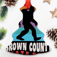 Brown County T- Shirt Brown County State Park Camping Bigfoot Nashville Indiana T- Shirt Ornament (christmas Tree)  by JamesGoode