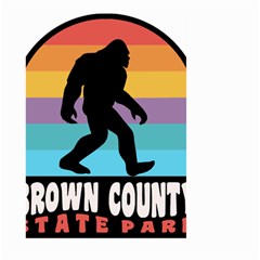 Brown County T- Shirt Brown County State Park Camping Bigfoot Nashville Indiana T- Shirt Large Garden Flag (two Sides) by JamesGoode