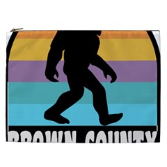 Brown County T- Shirt Brown County State Park Camping Bigfoot Nashville Indiana T- Shirt Cosmetic Bag (xxl) by JamesGoode