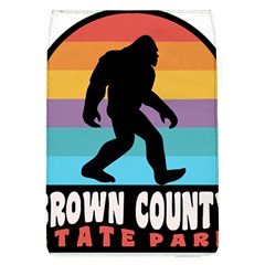 Brown County T- Shirt Brown County State Park Camping Bigfoot Nashville Indiana T- Shirt Removable Flap Cover (l) by JamesGoode