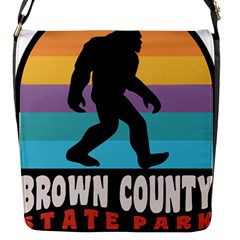 Brown County T- Shirt Brown County State Park Camping Bigfoot Nashville Indiana T- Shirt Flap Closure Messenger Bag (s) by JamesGoode