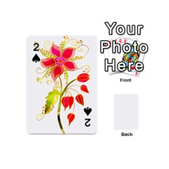 Flowers Art T- Shirtflower T- Shirt Playing Cards 54 Designs (mini) by ZUXUMI