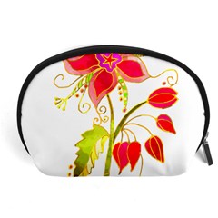 Flowers Art T- Shirtflower T- Shirt Accessory Pouch (large) by ZUXUMI