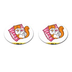 Persian Cat T-shirtnope Not Today Persian Cat 20 T-shirt Cufflinks (oval) by EnriqueJohnson