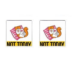 Persian Cat T-shirtnope Not Today Persian Cat 20 T-shirt Cufflinks (square) by EnriqueJohnson