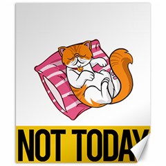 Persian Cat T-shirtnope Not Today Persian Cat 20 T-shirt Canvas 8  X 10  by EnriqueJohnson