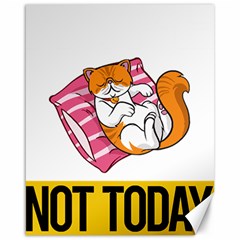 Persian Cat T-shirtnope Not Today Persian Cat 20 T-shirt Canvas 16  X 20  by EnriqueJohnson