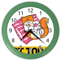 Persian Cat T-shirtnope Not Today Persian Cat 20 T-shirt Color Wall Clock by EnriqueJohnson