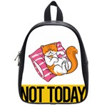 Persian Cat T-shirtnope Not Today Persian Cat 20 T-shirt School Bag (Small) Front