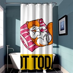 Persian Cat T-shirtnope Not Today Persian Cat 20 T-shirt Shower Curtain 36  X 72  (stall)  by EnriqueJohnson