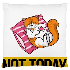 Persian Cat T-shirtnope Not Today Persian Cat 20 T-shirt Large Premium Plush Fleece Cushion Case (one Side) by EnriqueJohnson