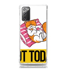 Persian Cat T-shirtnope Not Today Persian Cat 20 T-shirt Samsung Galaxy Note 20 Tpu Uv Case by EnriqueJohnson