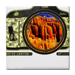 Bryce Canyon National Park T- Shirt Bryce Canyon National Park Adventure, Utah, Photographers T- Shi Tile Coaster by JamesGoode