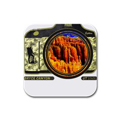 Bryce Canyon National Park T- Shirt Bryce Canyon National Park Adventure, Utah, Photographers T- Shi Rubber Square Coaster (4 Pack) by JamesGoode