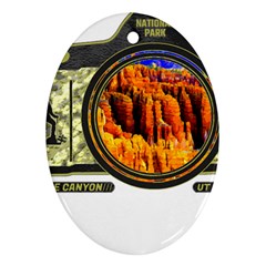 Bryce Canyon National Park T- Shirt Bryce Canyon National Park Adventure, Utah, Photographers T- Shi Oval Ornament (two Sides) by JamesGoode