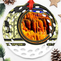 Bryce Canyon National Park T- Shirt Bryce Canyon National Park Adventure, Utah, Photographers T- Shi Ornament (round Filigree) by JamesGoode