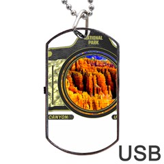 Bryce Canyon National Park T- Shirt Bryce Canyon National Park Adventure, Utah, Photographers T- Shi Dog Tag Usb Flash (one Side) by JamesGoode