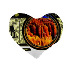 Bryce Canyon National Park T- Shirt Bryce Canyon National Park Adventure, Utah, Photographers T- Shi Standard 16  Premium Heart Shape Cushions by JamesGoode