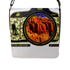 Bryce Canyon National Park T- Shirt Bryce Canyon National Park Adventure, Utah, Photographers T- Shi Flap Closure Messenger Bag (l) by JamesGoode