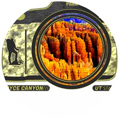 Bryce Canyon National Park T- Shirt Bryce Canyon National Park Adventure, Utah, Photographers T- Shi Wooden Puzzle Round by JamesGoode