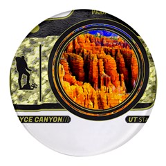 Bryce Canyon National Park T- Shirt Bryce Canyon National Park Adventure, Utah, Photographers T- Shi Round Glass Fridge Magnet (4 Pack) by JamesGoode