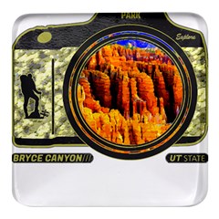 Bryce Canyon National Park T- Shirt Bryce Canyon National Park Adventure, Utah, Photographers T- Shi Square Glass Fridge Magnet (4 Pack) by JamesGoode