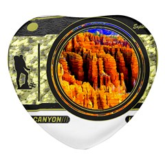 Bryce Canyon National Park T- Shirt Bryce Canyon National Park Adventure, Utah, Photographers T- Shi Heart Glass Fridge Magnet (4 Pack) by JamesGoode