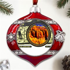 Bryce Canyon National Park T- Shirt Bryce Canyon National Park Adventure, Utah, Photographers T- Shi Metal Snowflake And Bell Red Ornament by JamesGoode