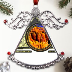 Bryce Canyon National Park T- Shirt Bryce Canyon National Park Adventure, Utah, Photographers T- Shi Metal Angel With Crystal Ornament by JamesGoode