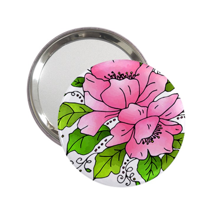 Flowers Art T- Shirtflowers T- Shirt (1) 2.25  Handbag Mirrors