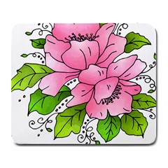 Flowers Art T- Shirtflowers T- Shirt (1) Large Mousepad