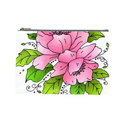 Flowers Art T- Shirtflowers T- Shirt (1) Cosmetic Bag (large)