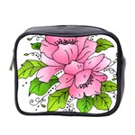 Flowers Art T- Shirtflowers T- Shirt (1) Mini Toiletries Bag (Two Sides) Front