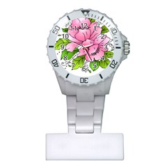 Flowers Art T- Shirtflowers T- Shirt (1) Plastic Nurses Watch