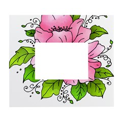 Flowers Art T- Shirtflowers T- Shirt (1) White Wall Photo Frame 5  X 7  by ZUXUMI