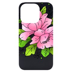 Flowers Art T- Shirtflowers T- Shirt (1) Iphone 14 Pro Black Uv Print Case