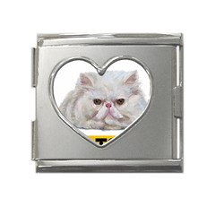 Persian Cat T-shirtnope Not Today Persian Cat 27 T-shirt Mega Link Heart Italian Charm (18mm) by EnriqueJohnson