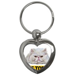 Persian Cat T-shirtnope Not Today Persian Cat 27 T-shirt Key Chain (heart) by EnriqueJohnson