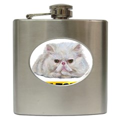 Persian Cat T-shirtnope Not Today Persian Cat 27 T-shirt Hip Flask (6 Oz) by EnriqueJohnson