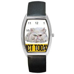 Persian Cat T-shirtnope Not Today Persian Cat 27 T-shirt Barrel Style Metal Watch by EnriqueJohnson